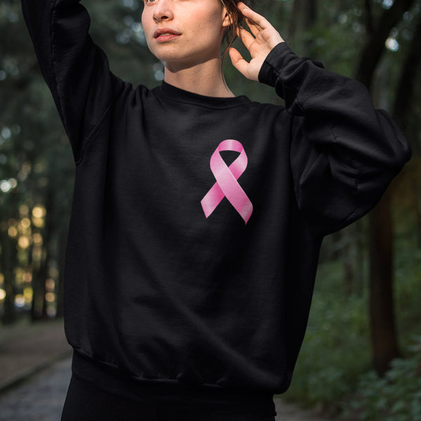 Pink Ribbon - Breast Cancer Awareness (Unisex Sweatshirt)
