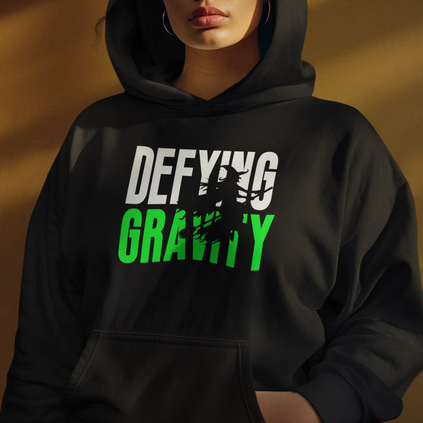Defying Gravity White/Green (Unisex Sweatshirt/Hoodie)