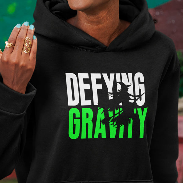 Defying Gravity White/Green (Unisex Sweatshirt/Hoodie)