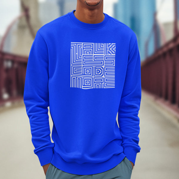 Talk Less, Code More (Unisex Sweatshirt/Hoodie)