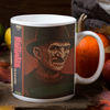 Nightmare on Elm Street Freddy VHS Cover Box - 12 oz Ceramic Mug