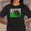 Defying Gravity White/Green (Unisex Short Sleeve)