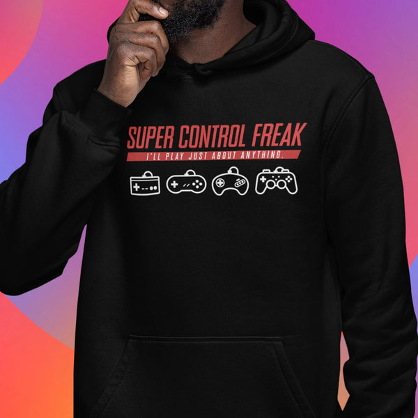Super Control Freak - Super NES Retro (Unisex Sweatshirt/Hoodie)