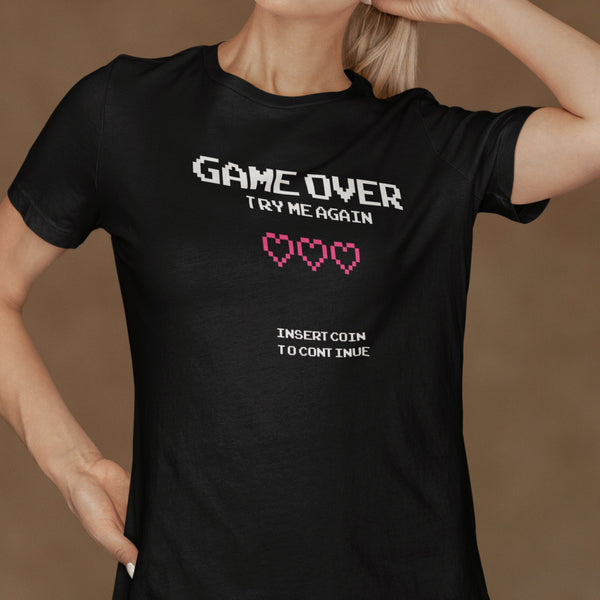 Game Over 2-Bit Arcade (Unisex Short Sleeve)