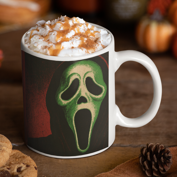 Scream Movie Ghostface VHS Cover Box- 12 oz Ceramic Mug